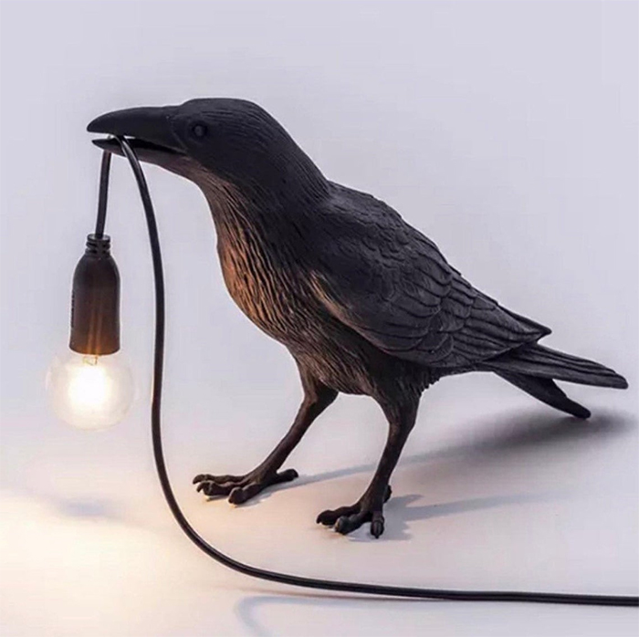 black crow table lamp