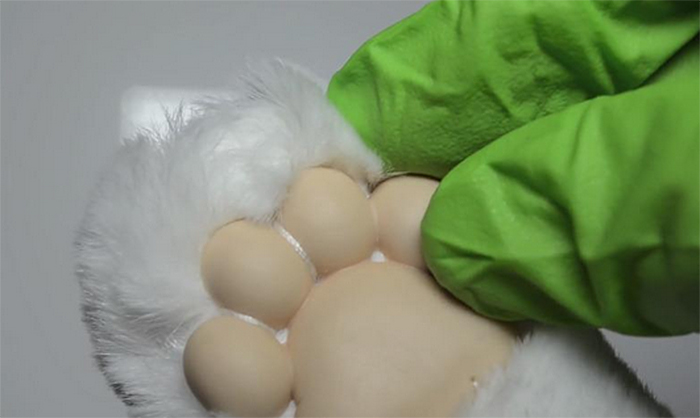 cat paw toy realistic toe pads