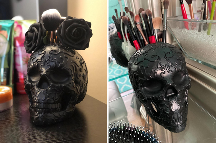 gothic themed vanity desk accessory