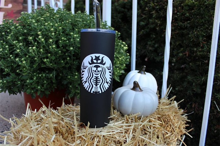 halloween-themed thermal bottle starbucks