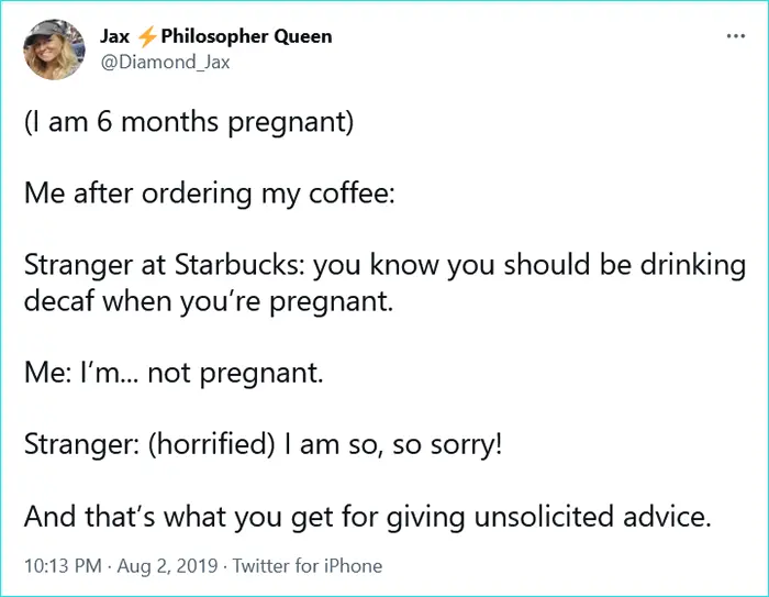 pregnant women struggles coffee