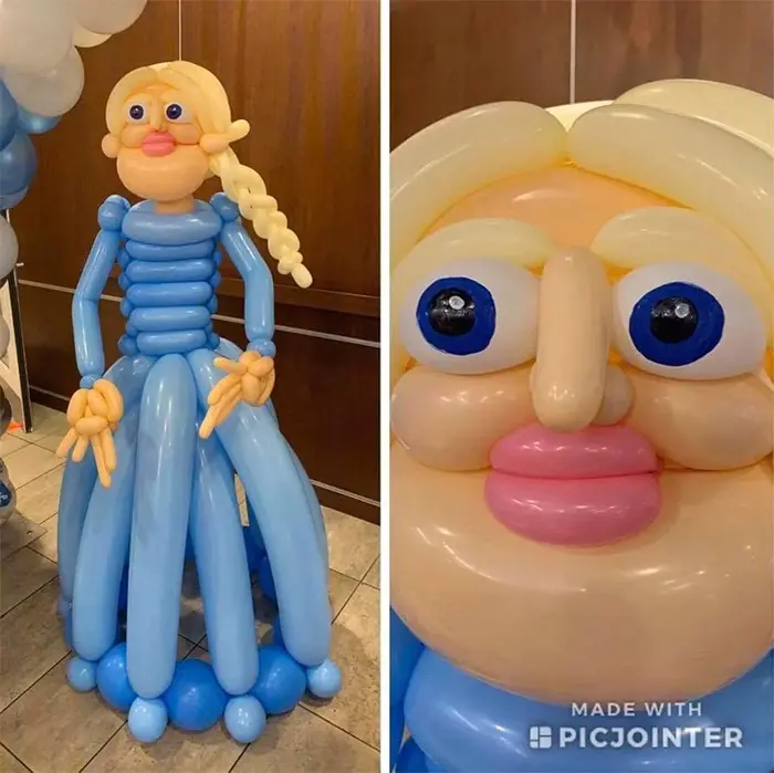 thanks i hate it balloon elsa