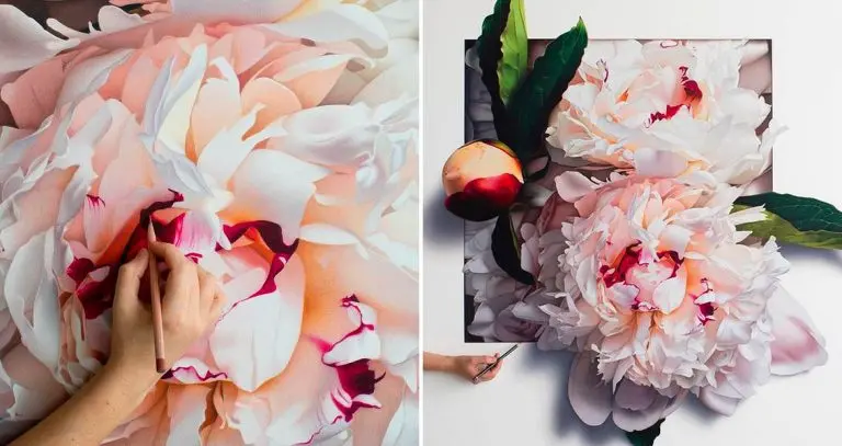 Flower Drawings With Colored Pencils