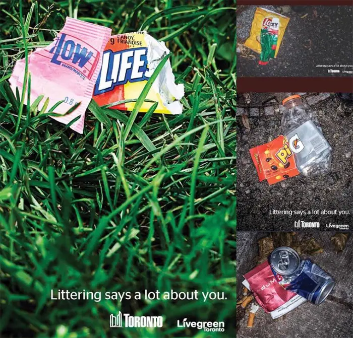 brilliant design ideas ad against littering