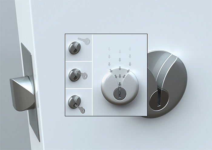 brilliant design ideas door lock easy key slide