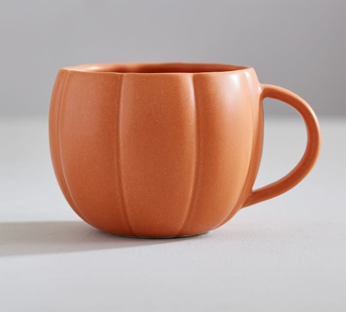 fall-themed mug orange