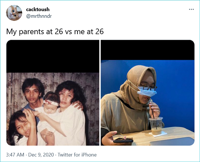 generational comparison twitter challenge cacktoush