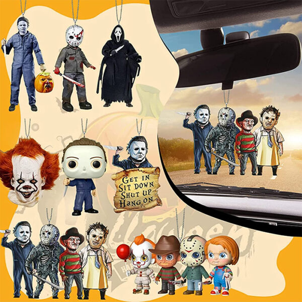 You Can Get Horror-Themed Rear-View Mirror Characters For Your Car