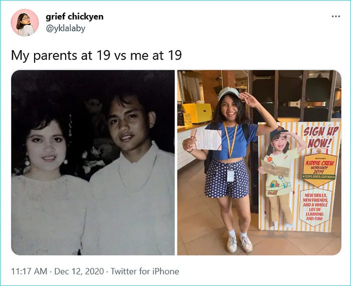 my parents vs me grief chickyen