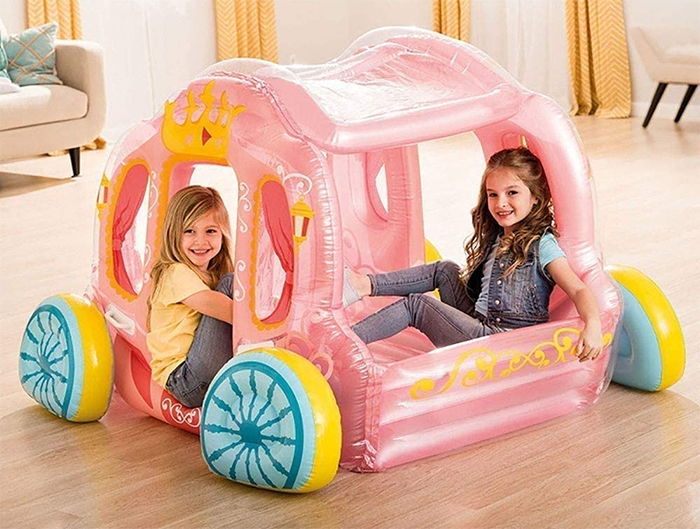 pearlescent girly blow up play area