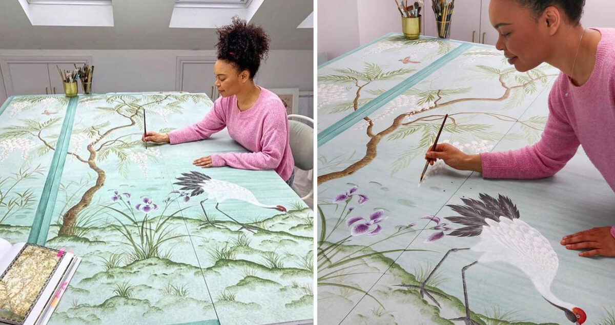 Watercolorist Diane Hill Creates Beautiful Watercolor Paintings On Silk