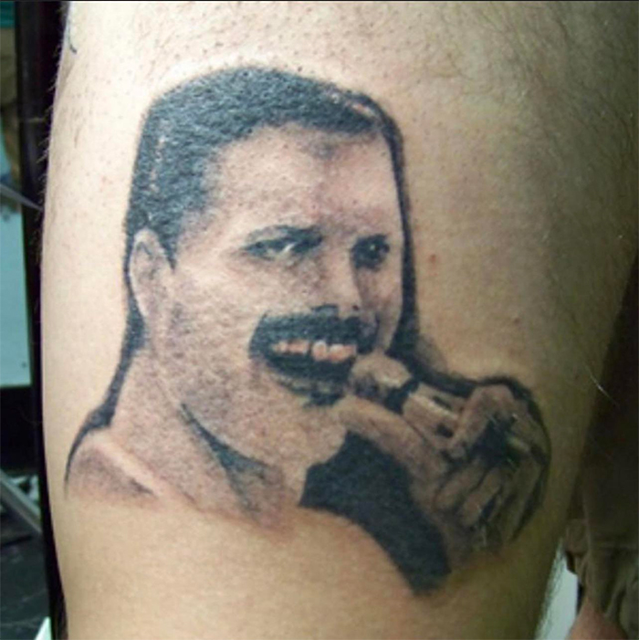 tattoo fails freddie mercury