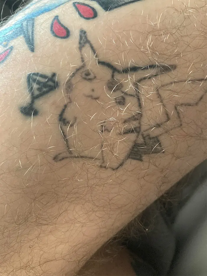 tattoo fails pirate pikachu