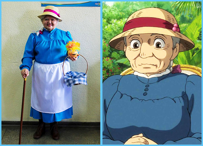 tia sol cosplay howl's moving castle sophie hatter