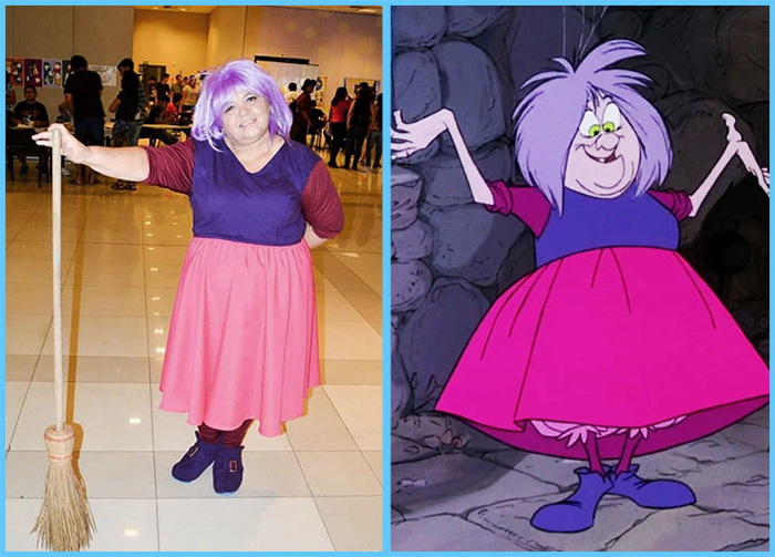 tia sol costume play the sword in the stone madame mim