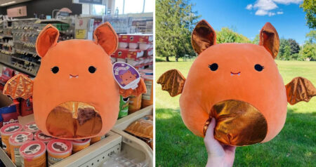 Orange Bat Squishmallow