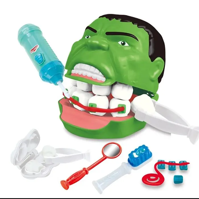 bad designs incredible hulk dentist set toy