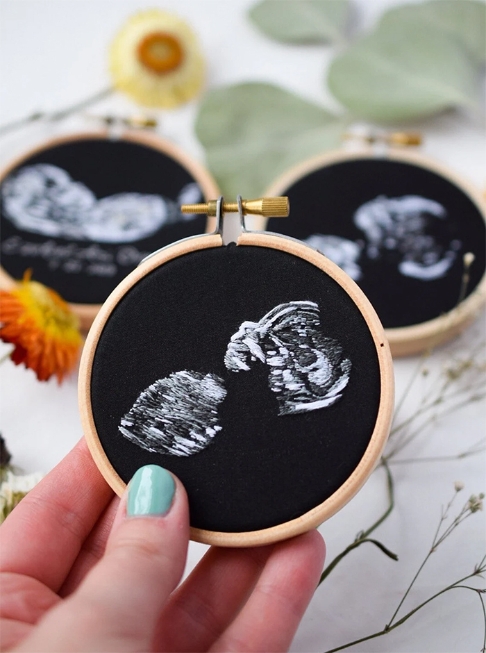 custom ultrasound embroideries 3-inch