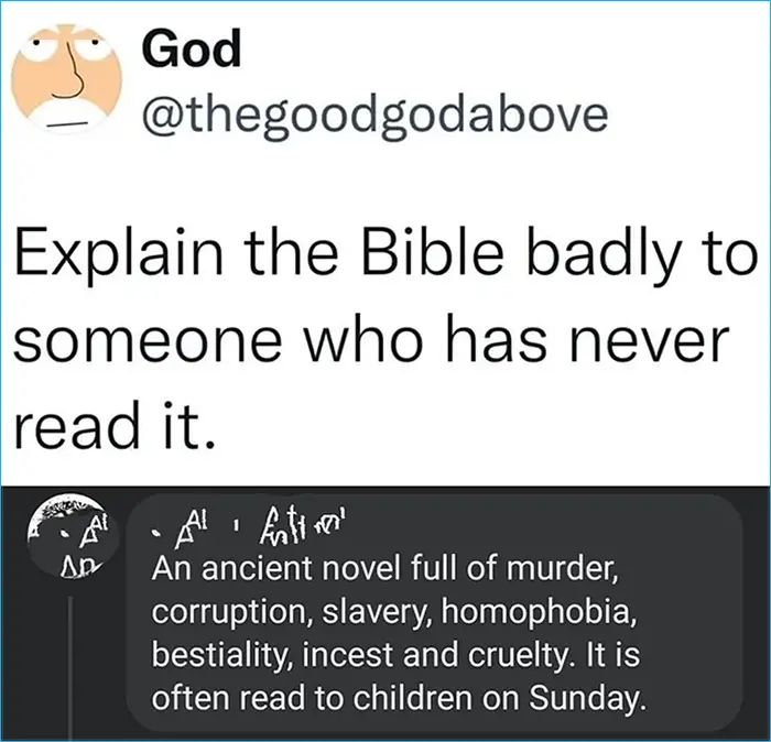 technically true bible description