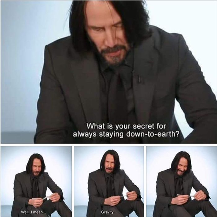 technically true keanu reeves gravity