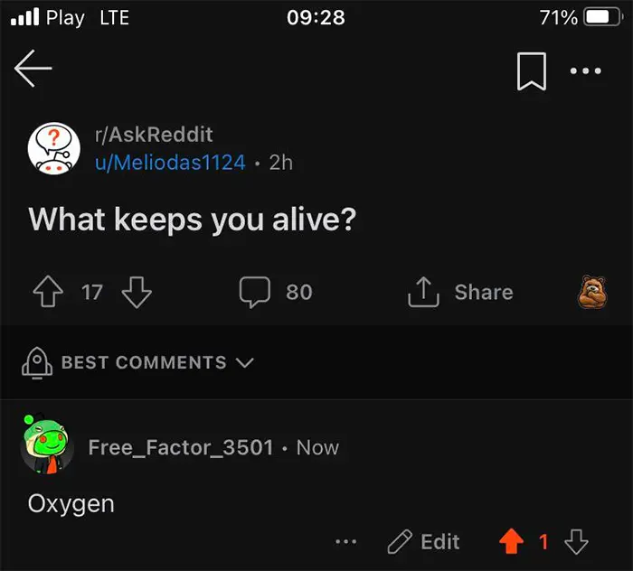 technically true oxygen