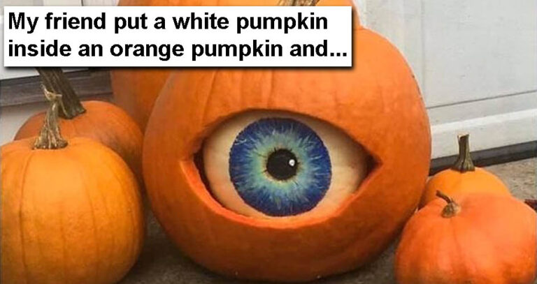 white pumpkin eye