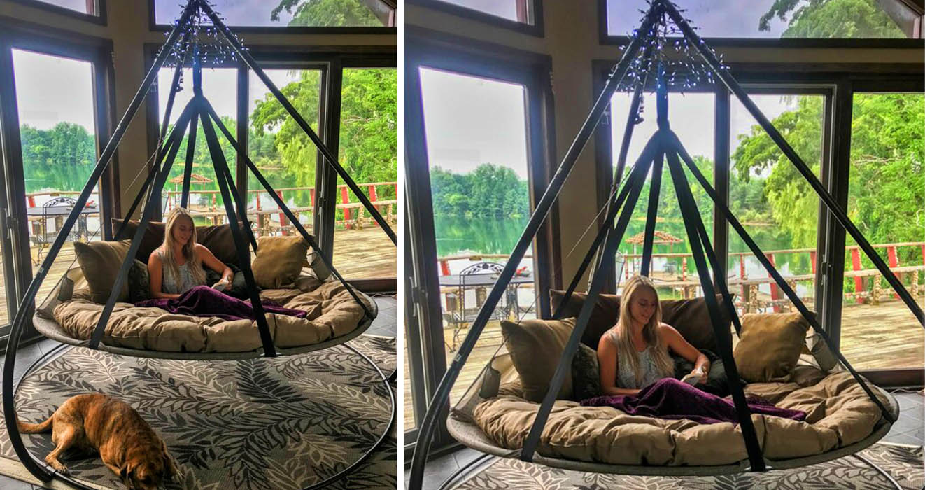 This Flying Saucer Hammock Chair Is The Perfect Place For A Midday Nap