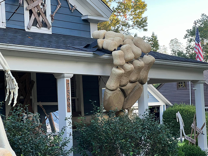 alan perkins giant skeleton halloween decoration