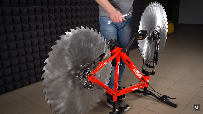 bike sharp edges wheels