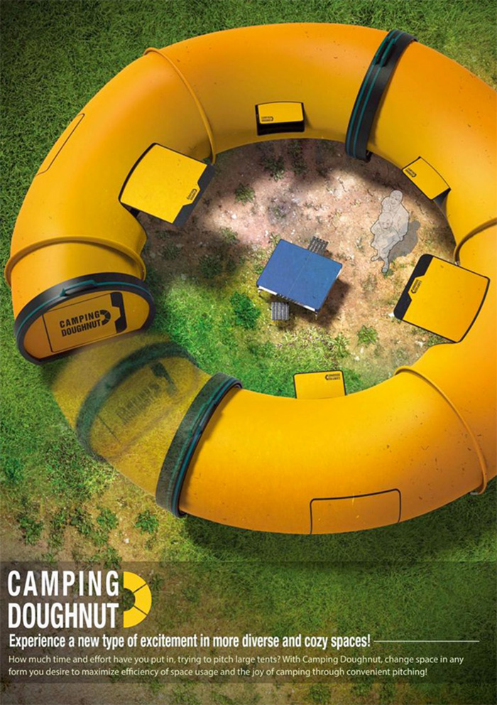camping doughnut tent