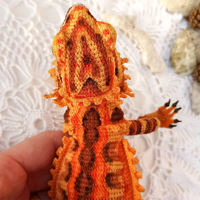 crochet bearded dragon realistic
