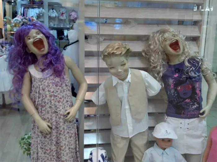 dummy children creepy expressions