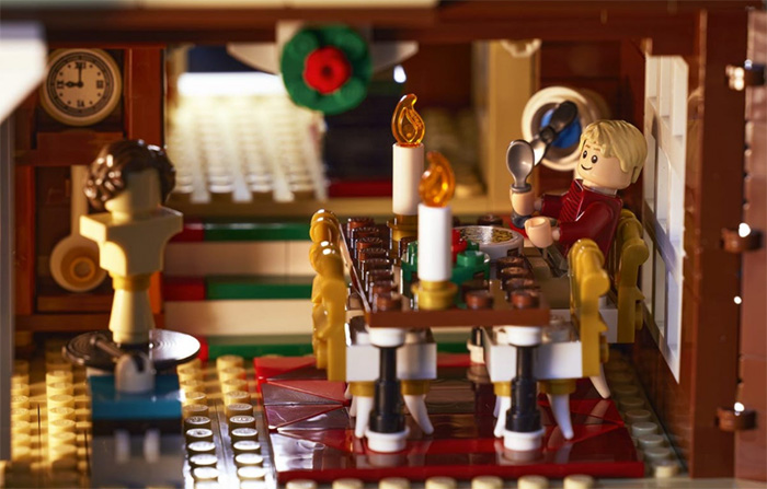 home alone lego set kevin dining table scene