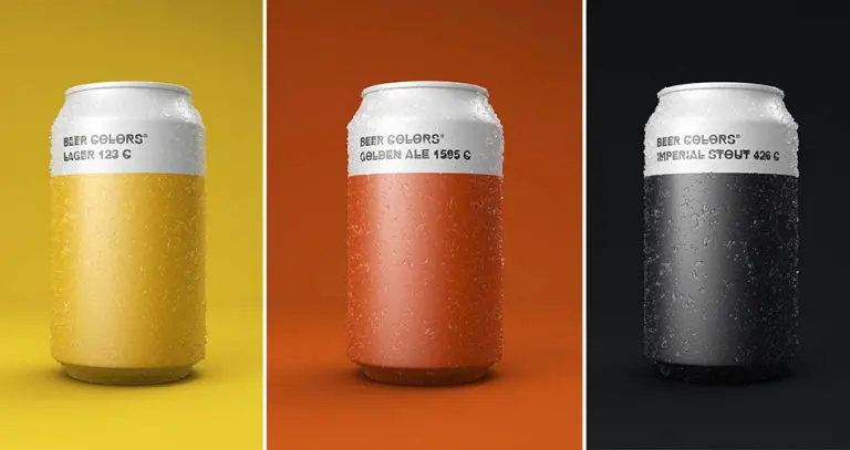 Pantone Color beer cans