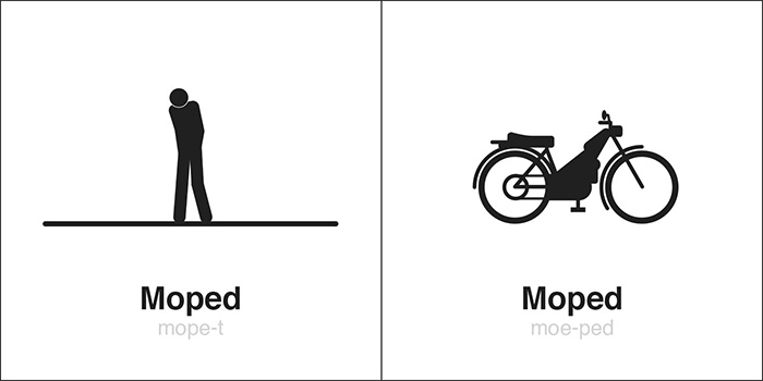 bruce worden same spelling illustrations moped
