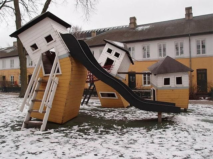 faces everywhere playing playground