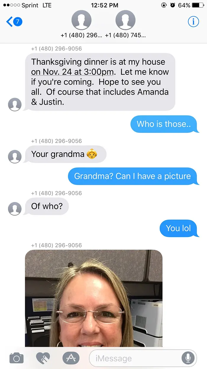 grandma accidentally texted random teenager