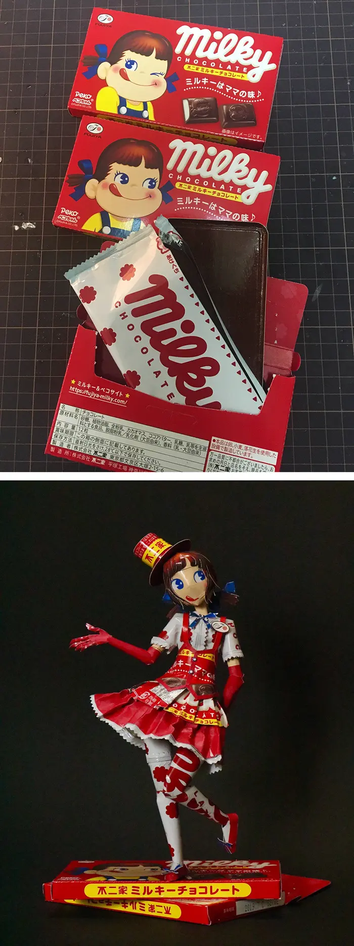 haruki product packaging art milky chocolate