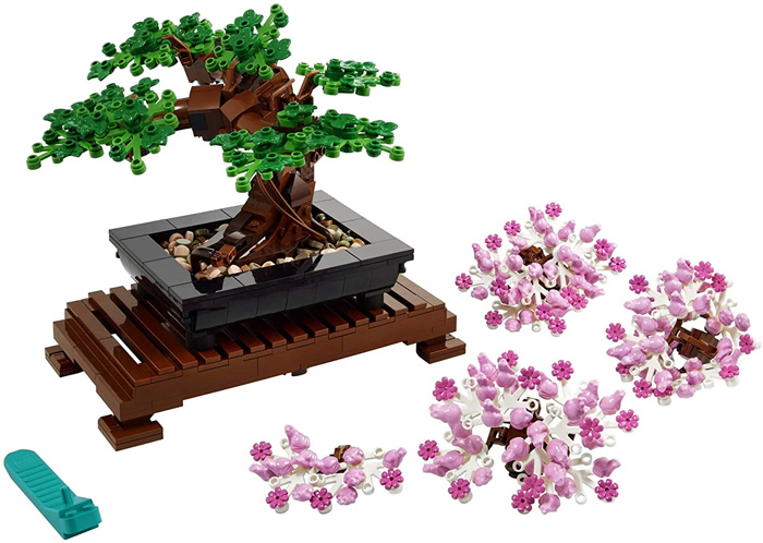 lego botanical collection bonsai tree interchangeable leaves