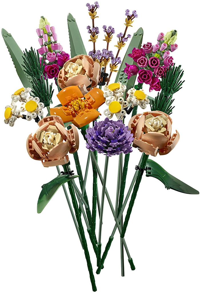 lego botanical collection flower bouquet set