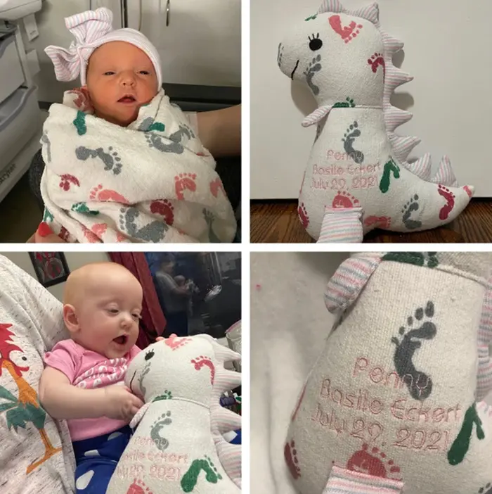 baby first blanket plush dinosair