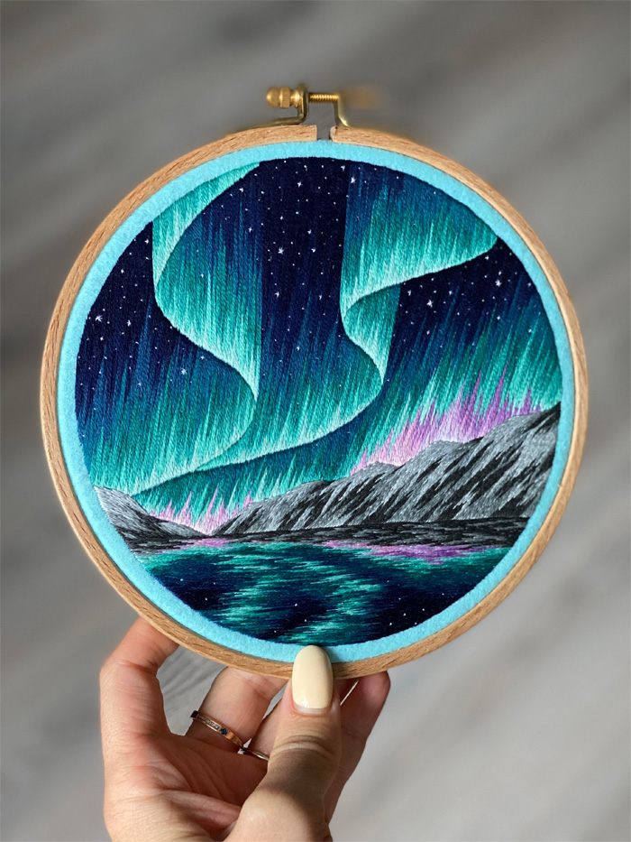 beautiful embroidery aurora