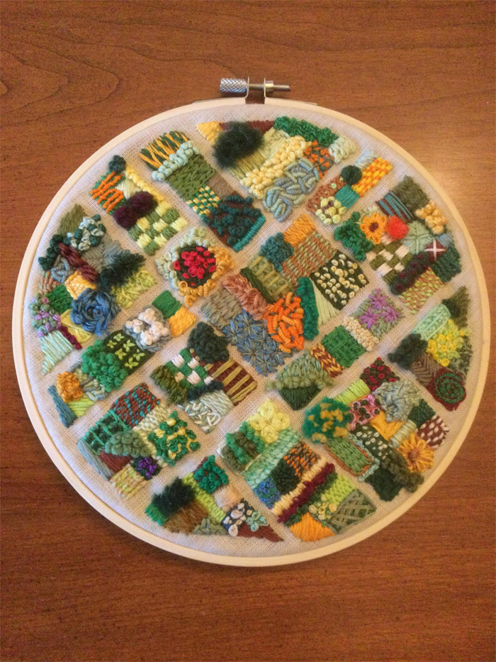 creative needlecraft garden patches