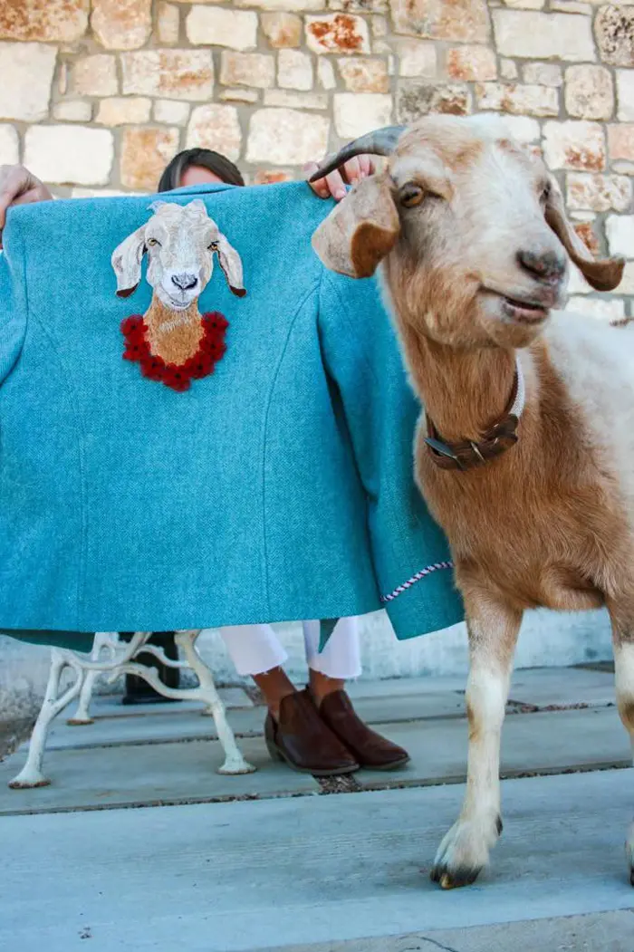 creative needlecraft goat blazer