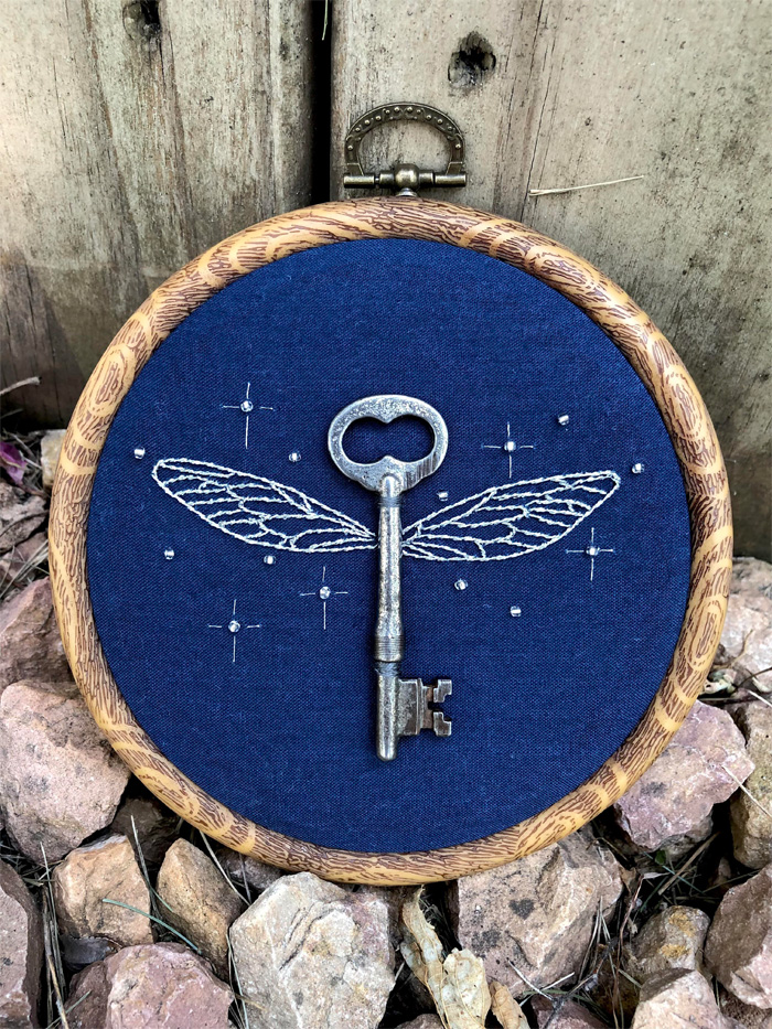 creative needlecraft winged key