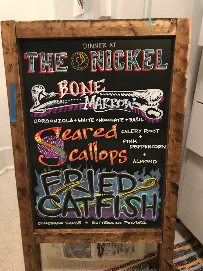 decorative writing menu board