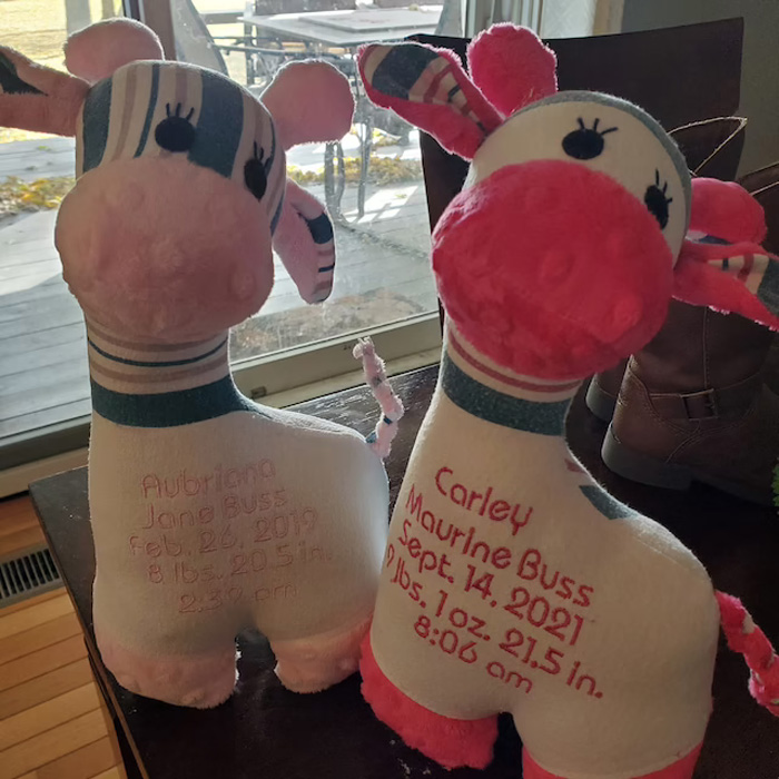 hospital blanket plush giraffes