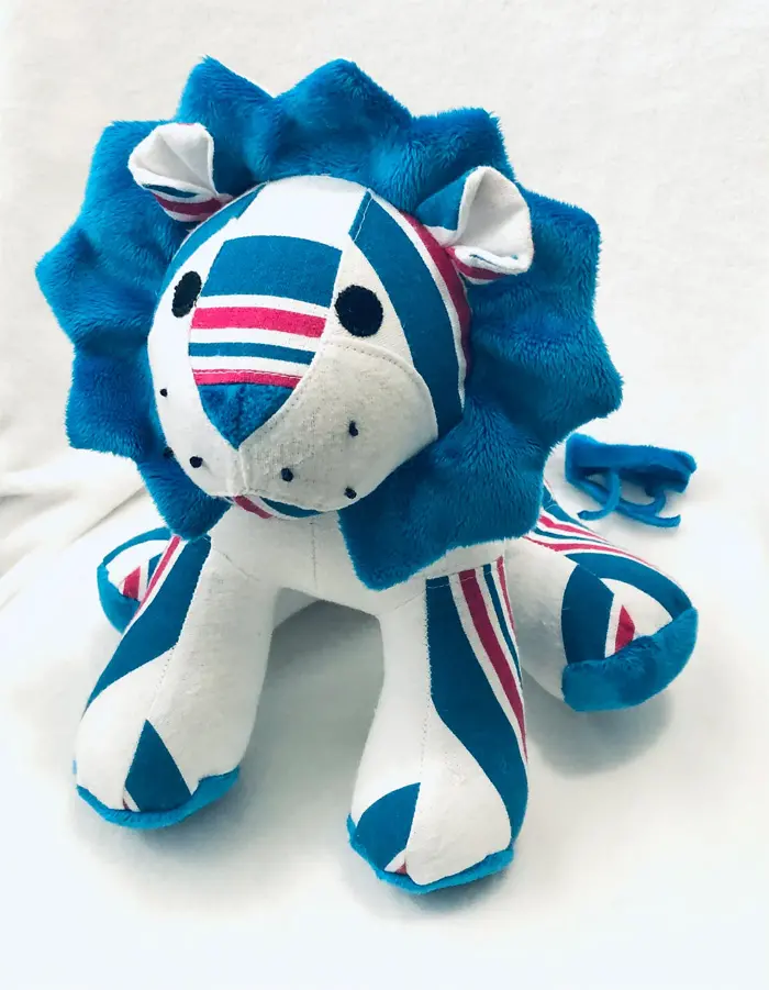 keepsake stuffed animal blue lion