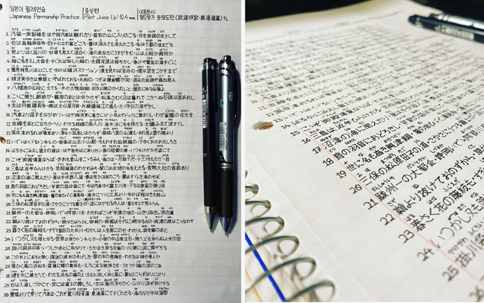 perfect handwriting japanese