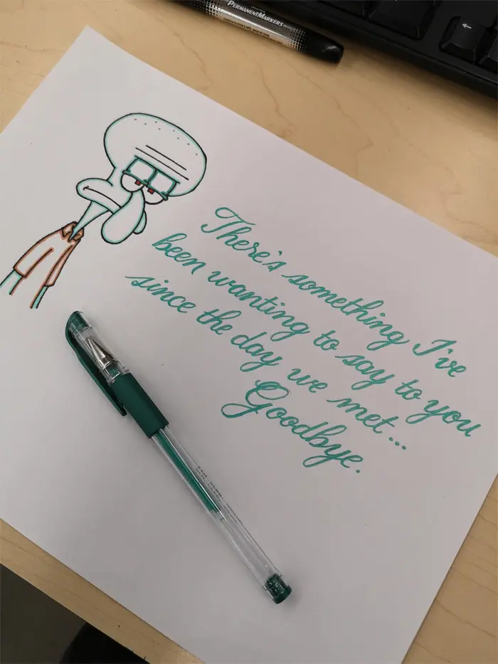 stylistic writing squidward quote